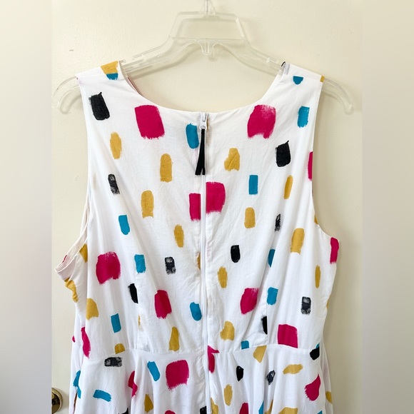 Plus Size ✨ Lane Bryant Confetti Multicolor Midi Dress with Pockets Size 26W - Picture 14 of 15